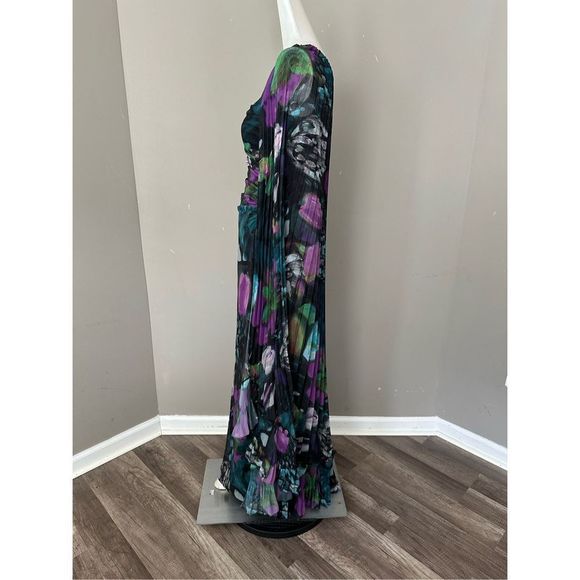 Ungaro Abby Side-Slit One-Shoulder Cape Gown size 12 - Picture 4 of 11